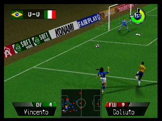 International Superstar Soccer 64 (USA) In game screenshot